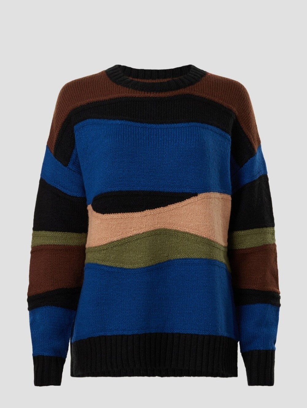 Love, Whit by Whitney Port Landscape Sweater Long Sleeves Crewneck Size L